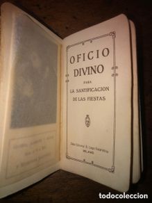 Libri di seconda mano: Oficio divino (santificación de las fiestas )